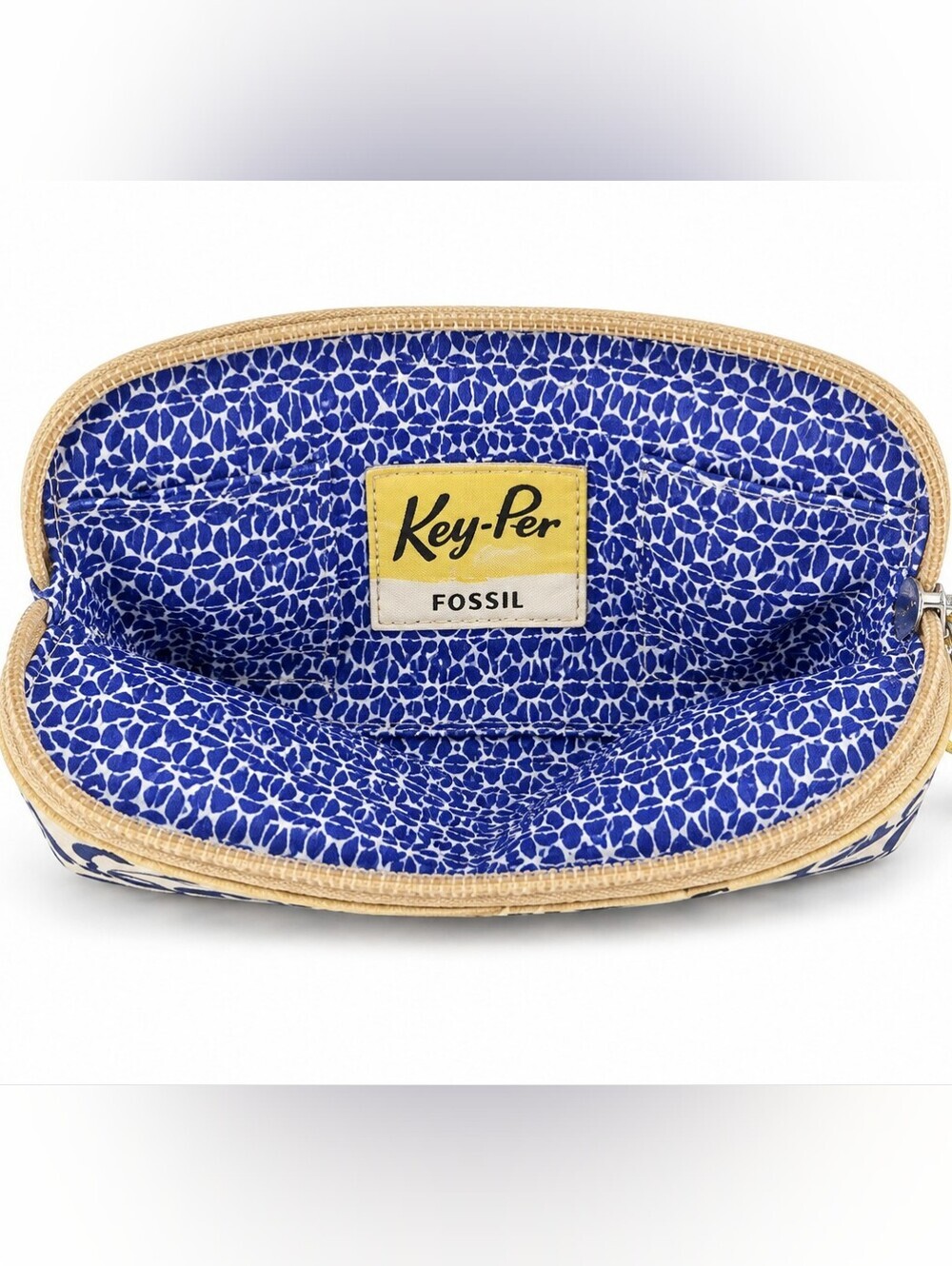 FOSSIL VINTAGE Dual Geometric Patterned Clutch. - Picture 3 of 4